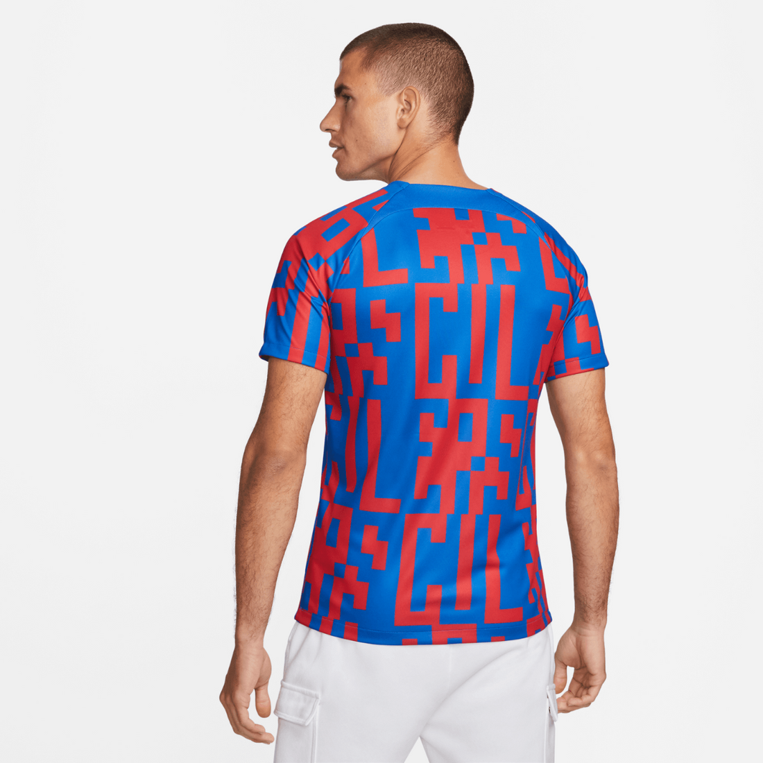 Camiseta prepartido del FC Barcelona - Azul/Rojo